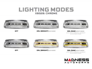 Dodge Ram HD LED Grille - XBG Series - Morimoto - Chrome - 2013 - 2018